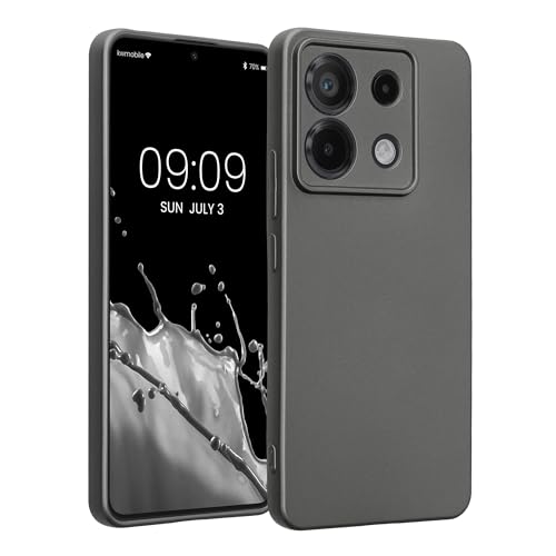 kwmobile Handyhülle kompatibel mit Xiaomi Redmi Note 13 Pro 5G / Poco X6 5G Hülle - weiche Silikon Case metallisch schimmernd in Metallic Grau kwmobile Handyhülle kompatibel mit Xiaomi Redmi Note 13 Pro 5G / Poco X6 5G Hülle - weiche Silikon Case metallisch schimmernd in Metallic Grau von kwmobile
