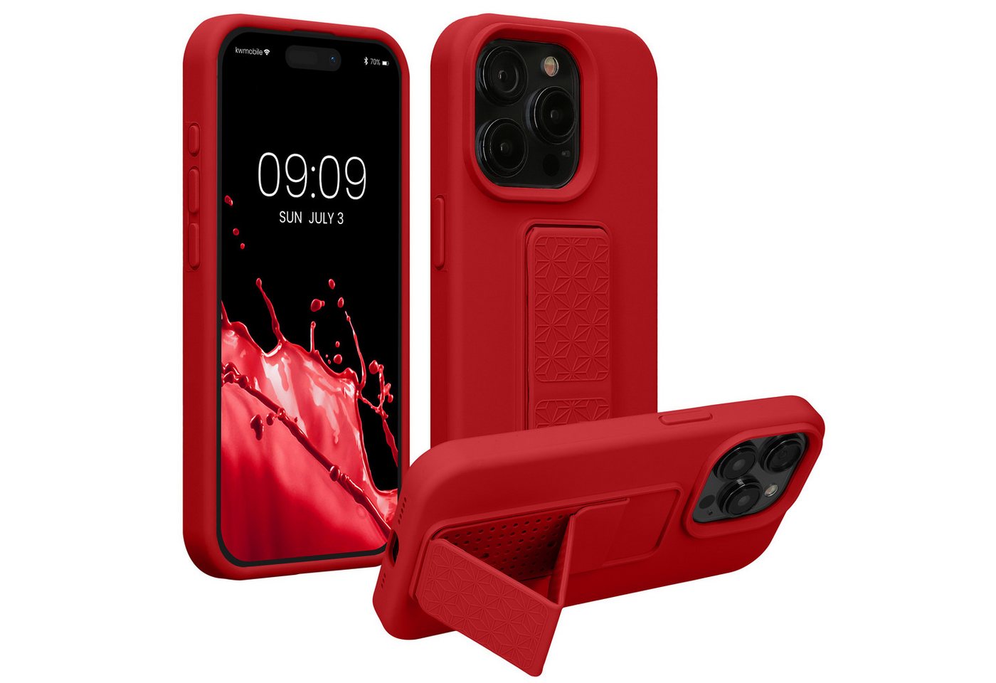 kwmobile Handyhülle kwmobile Handyhülle für Apple iPhone 15 Pro Max, Hülle mit Fingerhalter und Standfunktion - Silikon Case Handy Cover kwmobile Handyhülle kwmobile Handyhülle für Apple iPhone 15 Pro Max, Hülle mit Fingerhalter und Standfunktion - Silikon Case Handy Cover von kwmobile