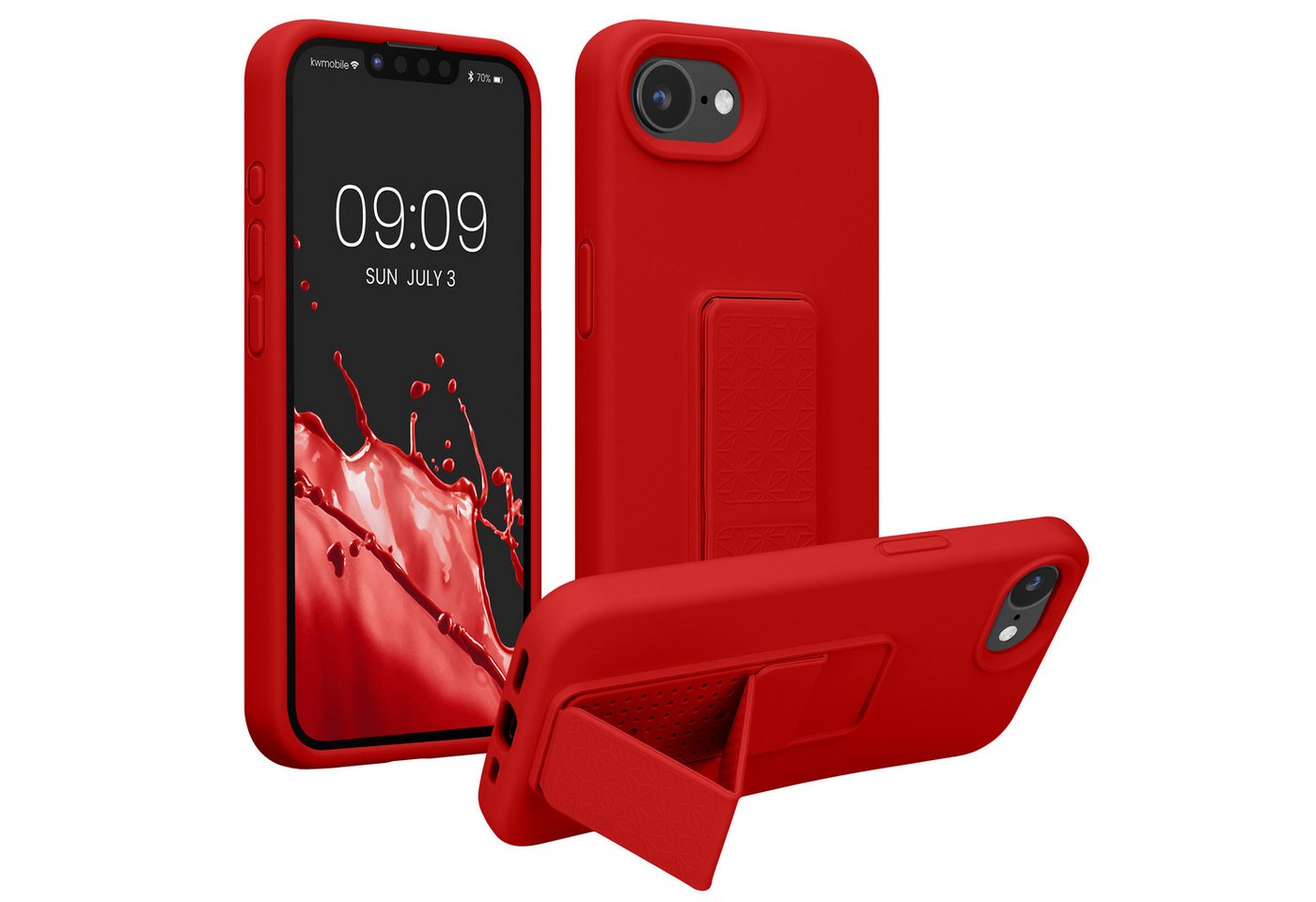 kwmobile Handyhülle kwmobile Handyhülle für Apple iPhone 16e, Hülle mit Fingerhalter und Standfunktion - Silikon Case Handy Cover kwmobile Handyhülle kwmobile Handyhülle für Apple iPhone 16e, Hülle mit Fingerhalter und Standfunktion - Silikon Case Handy Cover von kwmobile