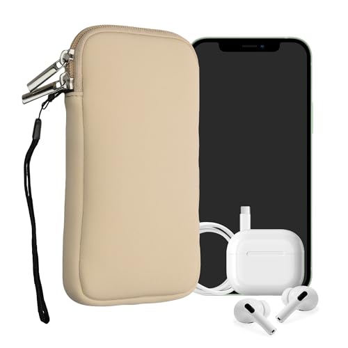 kwmobile Handytasche für Smartphones L - 6,5" - Neopren Handy Hülle Creme - Handy Tasche 16,5 x 8,9 cm Innenmaße kwmobile Handytasche für Smartphones L - 6,5" - Neopren Handy Hülle Creme - Handy Tasche 16,5 x 8,9 cm Innenmaße von kwmobile