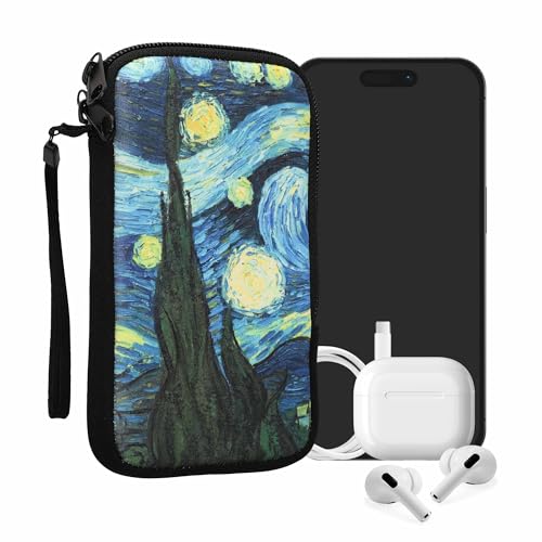 kwmobile Handytasche für Smartphones L - 6,5" - Neopren Handy Tasche Hülle Cover Case Schutzhülle - Klare Nacht Blau Gelb - 16,5 x 8,9 cm Innenmaße kwmobile Handytasche für Smartphones L - 6,5" - Neopren Handy Tasche Hülle Cover Case Schutzhülle - Klare Nacht Blau Gelb - 16,5 x 8,9 cm Innenmaße von kwmobile