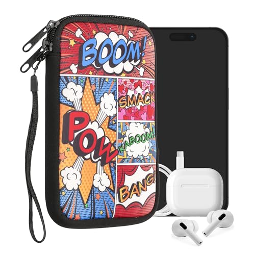 kwmobile Handytasche für Smartphones M - 5,5" - Neopren Handy Tasche Hülle Cover Case Schutzhülle - Comic Symbole Mehrfarbig - 15,2 x 8,3 cm Innenmaße kwmobile Handytasche für Smartphones M - 5,5" - Neopren Handy Tasche Hülle Cover Case Schutzhülle - Comic Symbole Mehrfarbig - 15,2 x 8,3 cm Innenmaße von kwmobile