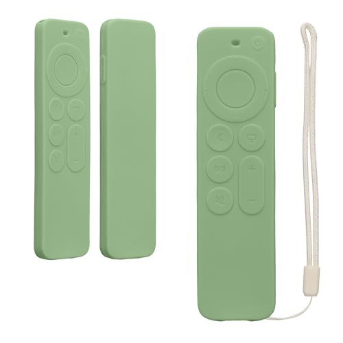 kwmobile Hülle Fernbedienung kompatibel mit Apple TV 4K Siri Remote 3rd Gen (2022) / 2nd Gen (2021) Hülle - Silikon Case für TV Zubehör in Pastellgrün von kwmobile