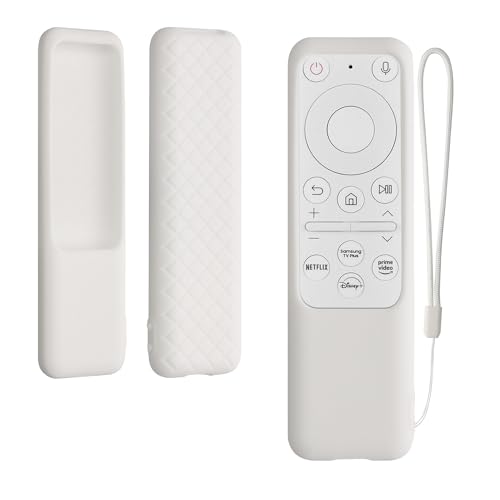 kwmobile Hülle Fernbedienung kompatibel mit Samsung BP59-00149B / BP59-00149A / TM2261S (M7 M8 Monitor) Hülle - Silikon Case für TV Zubehör in Weiß von kwmobile
