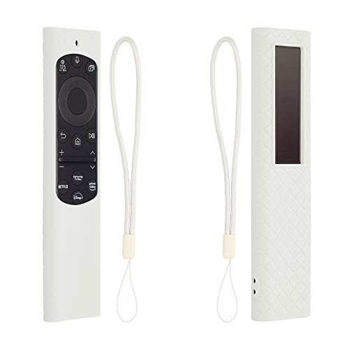 kwmobile Hülle Fernbedienung kompatibel mit Samsung Smart TV TM2280e BN59-01385 / BN59-01386 / BN59-01391A Hülle - Silikon Case für TV Zubehör in Weiß von kwmobile