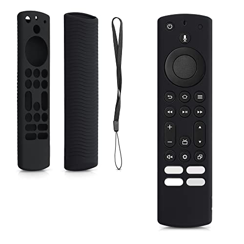kwmobile Hülle Fernbedienung kompatibel mit Toshiba and Insignia NS-RCFNA-21, CT-RC1US-21, CT95018 / Fire TV Hülle - Silikon Case für TV Zubehör in Schwarz kwmobile Hülle Fernbedienung kompatibel mit Toshiba and Insignia NS-RCFNA-21, CT-RC1US-21, CT95018 / Fire TV Hülle - Silikon Case für TV Zubehör in Schwarz von kwmobile