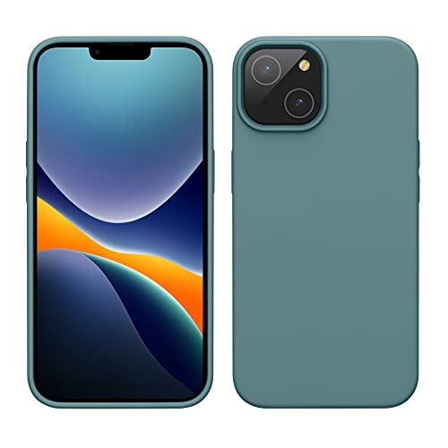 kwmobile Hülle für das iPhone 14 Hülle - dünnes Silikon Handy Case - stoßfeste Handyhülle mit weicher Oberfläche - unterstützt kabelloses Laden - Arctic Night von kwmobile