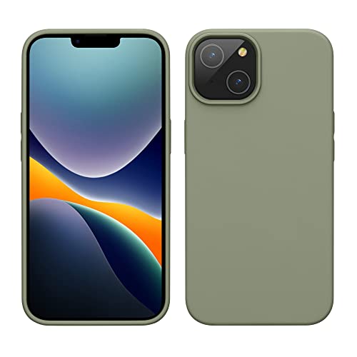 kwmobile Handyhülle für iPhone 14 Hülle, für iPhone 14 Case - Hülle Silikon - kabelloses Laden - Graugrün kwmobile Handyhülle für iPhone 14 Hülle, für iPhone 14 Case - Hülle Silikon - kabelloses Laden - Graugrün von kwmobile