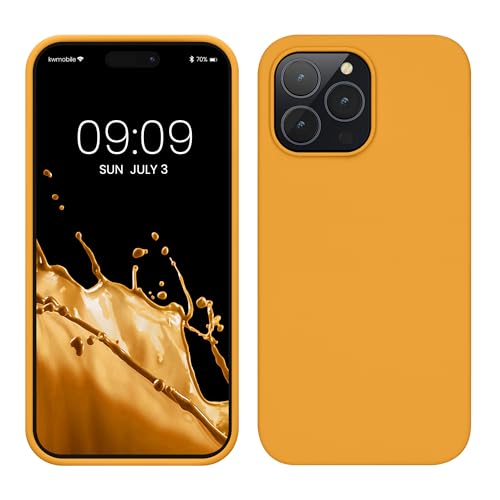 kwmobile Handyhülle für iPhone 14 Pro Max Hülle, für iPhone 14 Pro Max Case - Hülle Silikon - kabelloses Laden - Mango kwmobile Handyhülle für iPhone 14 Pro Max Hülle, für iPhone 14 Pro Max Case - Hülle Silikon - kabelloses Laden - Mango von kwmobile