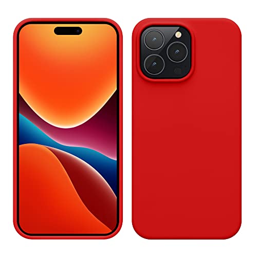 kwmobile Handyhülle für iPhone 14 Pro Max Hülle, für iPhone 14 Pro Max Case - Hülle Silikon - kabelloses Laden - Rot kwmobile Handyhülle für iPhone 14 Pro Max Hülle, für iPhone 14 Pro Max Case - Hülle Silikon - kabelloses Laden - Rot von kwmobile