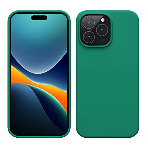 kwmobile Handyhülle für iPhone 14 Pro Max Hülle, für iPhone 14 Pro Max Case - Hülle Silikon - kabelloses Laden - Smaragdgrün kwmobile Handyhülle für iPhone 14 Pro Max Hülle, für iPhone 14 Pro Max Case - Hülle Silikon - kabelloses Laden - Smaragdgrün von kwmobile