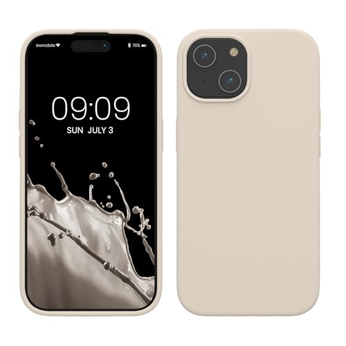 kwmobile Hülle für das iPhone 15 Hülle - Silikon Handy Case - stoßfeste Handyhülle mit weicher Oberfläche - Creme kwmobile Hülle für das iPhone 15 Hülle - Silikon Handy Case - stoßfeste Handyhülle mit weicher Oberfläche - Creme von kwmobile