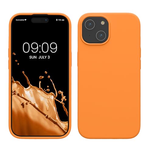 kwmobile Hülle für das iPhone 15 Hülle - Silikon Handy Case - stoßfeste Handyhülle mit weicher Oberfläche - Fruity Orange kwmobile Hülle für das iPhone 15 Hülle - Silikon Handy Case - stoßfeste Handyhülle mit weicher Oberfläche - Fruity Orange von kwmobile