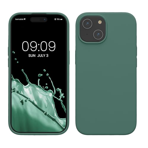 kwmobile Hülle für das iPhone 15 Hülle - Silikon Handy Case - stoßfeste Handyhülle mit weicher Oberfläche - Tannengrün kwmobile Hülle für das iPhone 15 Hülle - Silikon Handy Case - stoßfeste Handyhülle mit weicher Oberfläche - Tannengrün von kwmobile