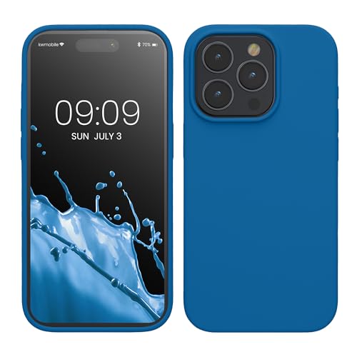 kwmobile Handyhülle für iPhone 15 Pro Hülle, für iPhone 15 Pro Case - Hülle Silikon - kabelloses Laden - Blue Reef kwmobile Handyhülle für iPhone 15 Pro Hülle, für iPhone 15 Pro Case - Hülle Silikon - kabelloses Laden - Blue Reef von kwmobile
