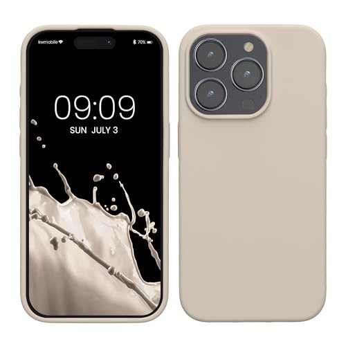kwmobile Hülle für das iPhone 15 Pro Hülle - Silikon Handy Case - stoßfeste Handyhülle mit weicher Oberfläche - Creme kwmobile Hülle für das iPhone 15 Pro Hülle - Silikon Handy Case - stoßfeste Handyhülle mit weicher Oberfläche - Creme von kwmobile