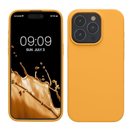 kwmobile Handyhülle für iPhone 15 Pro Max Hülle, für iPhone 15 Pro Max Case - Hülle Silikon - kabelloses Laden - Mango kwmobile Handyhülle für iPhone 15 Pro Max Hülle, für iPhone 15 Pro Max Case - Hülle Silikon - kabelloses Laden - Mango von kwmobile