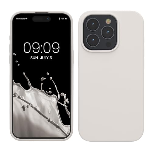 kwmobile Handyhülle für iPhone 15 Pro Max Hülle, für iPhone 15 Pro Max Case - Hülle Silikon - kabelloses Laden - Weiß kwmobile Handyhülle für iPhone 15 Pro Max Hülle, für iPhone 15 Pro Max Case - Hülle Silikon - kabelloses Laden - Weiß von kwmobile