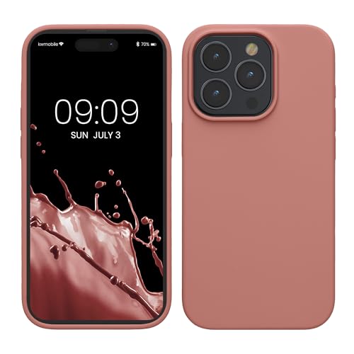 kwmobile Handyhülle für iPhone 15 Pro Max Hülle, für iPhone 15 Pro Max Case - Hülle Silikon - kabelloses Laden - Winter Rose kwmobile Handyhülle für iPhone 15 Pro Max Hülle, für iPhone 15 Pro Max Case - Hülle Silikon - kabelloses Laden - Winter Rose von kwmobile