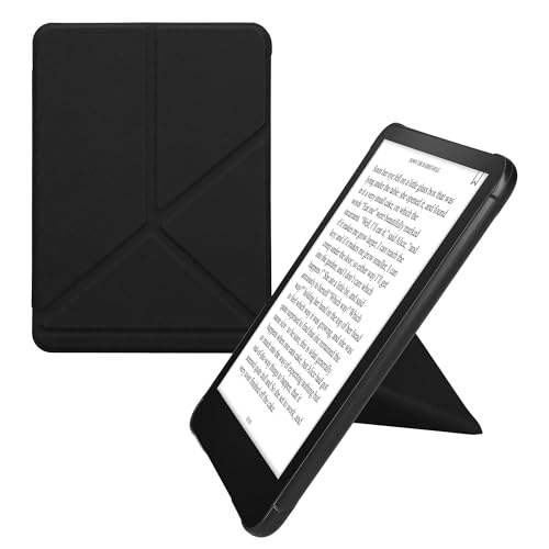 kwmobile Hülle kompatibel mit Amazon Kindle Paperwhite (2024)/Colorsoft Hülle - Kunstleder Case - eReader Schutzhülle - Cover Schwarz von kwmobile
