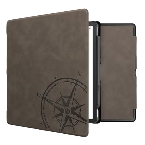 kwmobile Hülle kompatibel mit Amazon Kindle Scribe Hülle - Kunstleder Cover - Kompass Vintage Grau kwmobile Hülle kompatibel mit Amazon Kindle Scribe Hülle - Kunstleder Cover - Kompass Vintage Grau von kwmobile