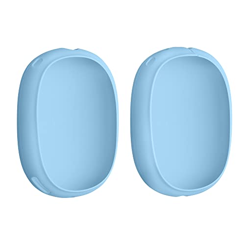 kwmobile Hülle kompatibel mit Apple AirPods Max -Kopfhörer Cover - Silikon Schutzhülle Schutzcover in Hellblau von kwmobile