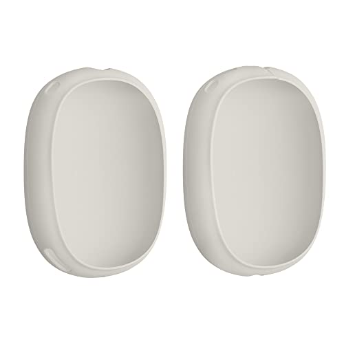 kwmobile Hülle kompatibel mit Apple AirPods Max -Kopfhörer Cover - Silikon Schutzhülle Schutzcover in Weiß von kwmobile