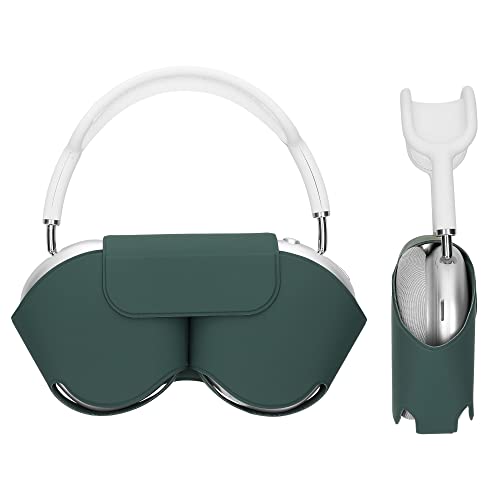 kwmobile Hülle kompatibel mit Apple Airpods Max Case - weiche Kopfhörer Tasche - Etui aus Polyester - Cover in Grün von kwmobile