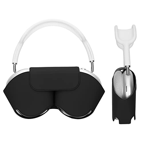 kwmobile Hülle kompatibel mit Apple Airpods Max Case - weiche Kopfhörer Tasche - Etui aus Polyester - Cover in Schwarz von kwmobile