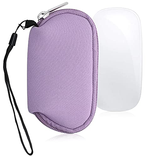 kwmobile Hülle kompatibel mit Apple Magic Mouse 1/2 - Neopren Hülle für PC Mouse Schutzhülle - Computer Maus Tasche - Neopren Tasche für PC-Maus - Lavendel von kwmobile