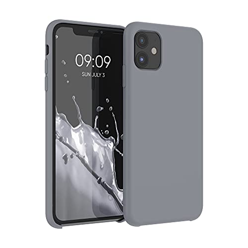 kwmobile Hülle kompatibel mit Apple iPhone 11 Hülle - Silikon Handy Case - Handyhülle weiche Oberfläche - kabelloses Laden - Stone Dust von kwmobile