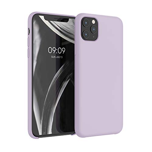 kwmobile Hülle kompatibel mit Apple iPhone 11 Pro Max Hülle - Silikon Handy Case - Handyhülle weiche Oberfläche - kabelloses Laden - Purple Cloud kwmobile Hülle kompatibel mit Apple iPhone 11 Pro Max Hülle - Silikon Handy Case - Handyhülle weiche Oberfläche - kabelloses Laden - Purple Cloud von kwmobile