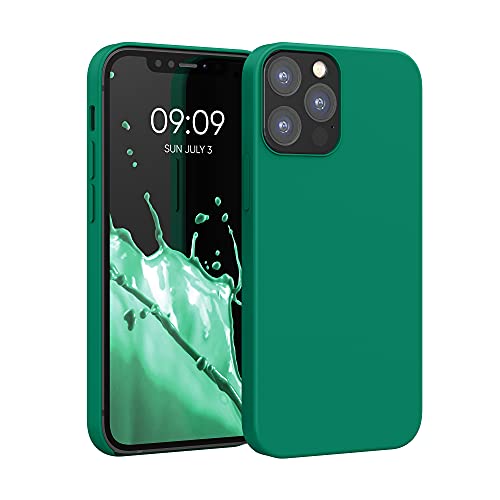 kwmobile Handyhülle für iPhone 12 Hülle/iPhone 12 Pro Hülle - Silikon Handy Case - weiche Oberfläche - kabelloses Laden - Smaragdgrün kwmobile Handyhülle für iPhone 12 Hülle/iPhone 12 Pro Hülle - Silikon Handy Case - weiche Oberfläche - kabelloses Laden - Smaragdgrün von kwmobile