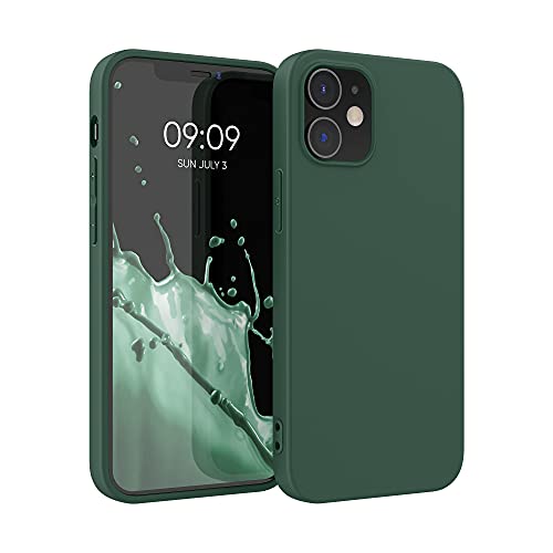 kwmobile Hülle kompatibel mit Apple iPhone 12 / iPhone 12 Pro Hülle - weiches TPU Silikon Case - Cover geeignet für kabelloses Laden - Moosgrün kwmobile Hülle kompatibel mit Apple iPhone 12 / iPhone 12 Pro Hülle - weiches TPU Silikon Case - Cover geeignet für kabelloses Laden - Moosgrün von kwmobile