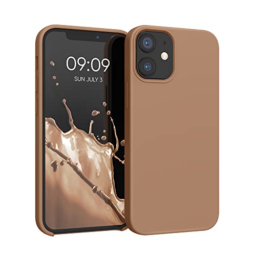 kwmobile Hülle kompatibel mit Apple iPhone 12 Mini Hülle - Silikon Handy Case - Handyhülle weiche Oberfläche - kabelloses Laden - Cappuccino kwmobile Hülle kompatibel mit Apple iPhone 12 Mini Hülle - Silikon Handy Case - Handyhülle weiche Oberfläche - kabelloses Laden - Cappuccino von kwmobile