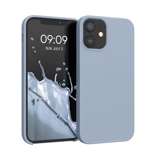 kwmobile Handyhülle für iPhone 12 mini Hülle, für iPhone 12 mini Case - Hülle Silikon - kabelloses Laden - Hellblau matt kwmobile Handyhülle für iPhone 12 mini Hülle, für iPhone 12 mini Case - Hülle Silikon - kabelloses Laden - Hellblau matt von kwmobile