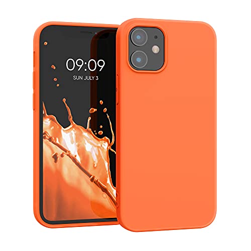 kwmobile Hülle kompatibel mit Apple iPhone 12 Mini Hülle - weiches TPU Silikon Case - Cover geeignet für kabelloses Laden - Neon Orange kwmobile Hülle kompatibel mit Apple iPhone 12 Mini Hülle - weiches TPU Silikon Case - Cover geeignet für kabelloses Laden - Neon Orange von kwmobile