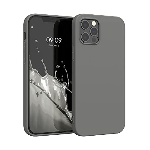 kwmobile Hülle kompatibel mit Apple iPhone 12 Pro Max Hülle - weiches TPU Silikon Case - Cover geeignet für kabelloses Laden - Stone Dust von kwmobile