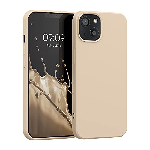 kwmobile Hülle kompatibel mit Apple iPhone 13 Hülle - gummierte TPU Silikon Handyhülle - Schutzhülle für kabelloses Laden - Case in Perlmutt kwmobile Hülle kompatibel mit Apple iPhone 13 Hülle - gummierte TPU Silikon Handyhülle - Schutzhülle für kabelloses Laden - Case in Perlmutt von kwmobile