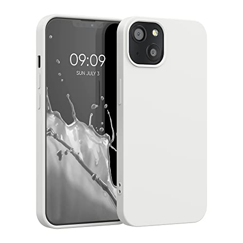 kwmobile Hülle kompatibel mit Apple iPhone 13 Hülle - gummierte TPU Silikon Handyhülle - Schutzhülle für kabelloses Laden - Case in Weiß matt kwmobile Hülle kompatibel mit Apple iPhone 13 Hülle - gummierte TPU Silikon Handyhülle - Schutzhülle für kabelloses Laden - Case in Weiß matt von kwmobile