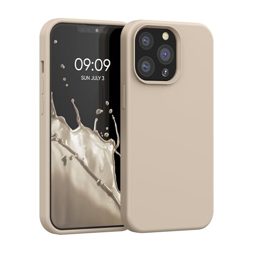 kwmobile Hülle kompatibel mit Apple iPhone 13 Pro Hülle - Silikon Handy Case - Handyhülle weiche Oberfläche - kabelloses Laden - Creme kwmobile Hülle kompatibel mit Apple iPhone 13 Pro Hülle - Silikon Handy Case - Handyhülle weiche Oberfläche - kabelloses Laden - Creme von kwmobile