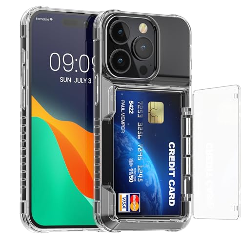 kwmobile Hülle kompatibel mit Apple iPhone 15 Pro Hülle - Handyhülle mit Kartenfach - Kunststoff Hard Case in Transparent kwmobile Hülle kompatibel mit Apple iPhone 15 Pro Hülle - Handyhülle mit Kartenfach - Kunststoff Hard Case in Transparent von kwmobile