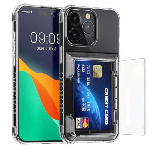 kwmobile Hülle kompatibel mit Apple iPhone 15 Pro Max Hülle - Handyhülle mit Kartenfach - Kunststoff Hard Case in Transparent kwmobile Hülle kompatibel mit Apple iPhone 15 Pro Max Hülle - Handyhülle mit Kartenfach - Kunststoff Hard Case in Transparent von kwmobile