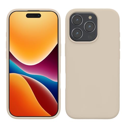 kwmobile Hülle kompatibel mit iPhone 16 Pro Max Hülle - Silikon Handy Case - Handyhülle weiche Oberfläche - kabelloses Laden - Creme kwmobile Hülle kompatibel mit iPhone 16 Pro Max Hülle - Silikon Handy Case - Handyhülle weiche Oberfläche - kabelloses Laden - Creme von kwmobile
