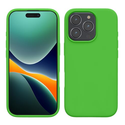 kwmobile Hülle kompatibel mit iPhone 16 Pro Max Hülle - Silikon Handy Case - Handyhülle weiche Oberfläche - kabelloses Laden - Limettengrün kwmobile Hülle kompatibel mit iPhone 16 Pro Max Hülle - Silikon Handy Case - Handyhülle weiche Oberfläche - kabelloses Laden - Limettengrün von kwmobile