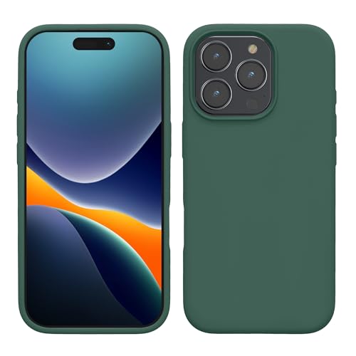 kwmobile Handyhülle für iPhone 16 Pro Max Hülle, für iPhone 16 Pro Max Case - Hülle Silikon - kabelloses Laden - Tannengrün kwmobile Handyhülle für iPhone 16 Pro Max Hülle, für iPhone 16 Pro Max Case - Hülle Silikon - kabelloses Laden - Tannengrün von kwmobile