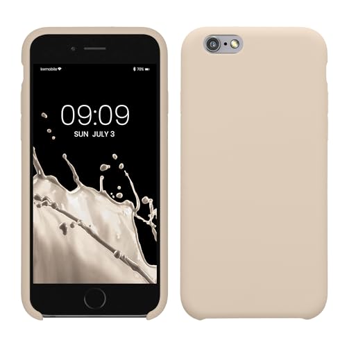 kwmobile Hülle kompatibel mit Apple iPhone 6 / 6S Hülle - Silikon Handy Case - Handyhülle weiche Oberfläche - kabelloses Laden - Creme kwmobile Hülle kompatibel mit Apple iPhone 6 / 6S Hülle - Silikon Handy Case - Handyhülle weiche Oberfläche - kabelloses Laden - Creme von kwmobile