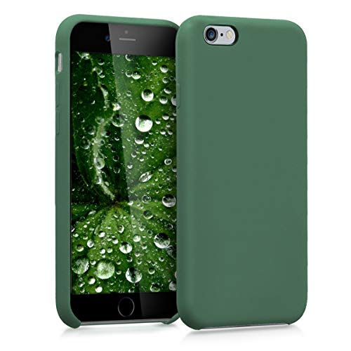 kwmobile Hülle kompatibel mit Apple iPhone 6 / 6S Hülle - Silikon Handy Case - Handyhülle weiche Oberfläche - kabelloses Laden - Dunkelgrün kwmobile Hülle kompatibel mit Apple iPhone 6 / 6S Hülle - Silikon Handy Case - Handyhülle weiche Oberfläche - kabelloses Laden - Dunkelgrün von kwmobile