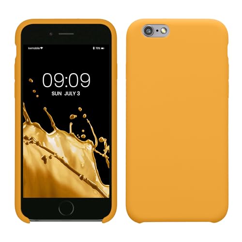 kwmobile Hülle kompatibel mit Apple iPhone 6 / 6S Hülle - Silikon Handy Case - Handyhülle weiche Oberfläche - kabelloses Laden - Mango kwmobile Hülle kompatibel mit Apple iPhone 6 / 6S Hülle - Silikon Handy Case - Handyhülle weiche Oberfläche - kabelloses Laden - Mango von kwmobile