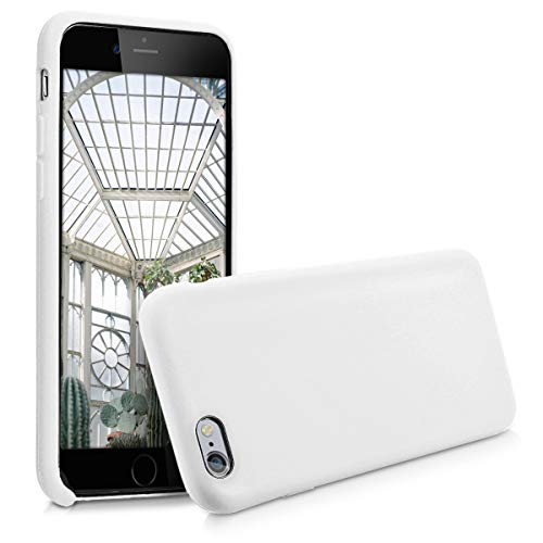 kwmobile Hülle kompatibel mit Apple iPhone 6 / 6S Hülle - Silikon Handy Case - Handyhülle weiche Oberfläche - kabelloses Laden - Weiß von kwmobile